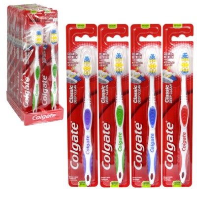 IMPORT COLGATE TOOTHBRUSH CLASSIC DEEP CLEAN 12CT/PACK